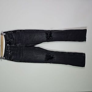 American Eagle black ans gray size 00 90's boot cut jeans